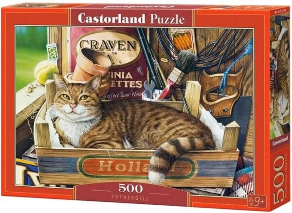PUZZLE 500el. Kot w kartonie CASTORLAND B-53476