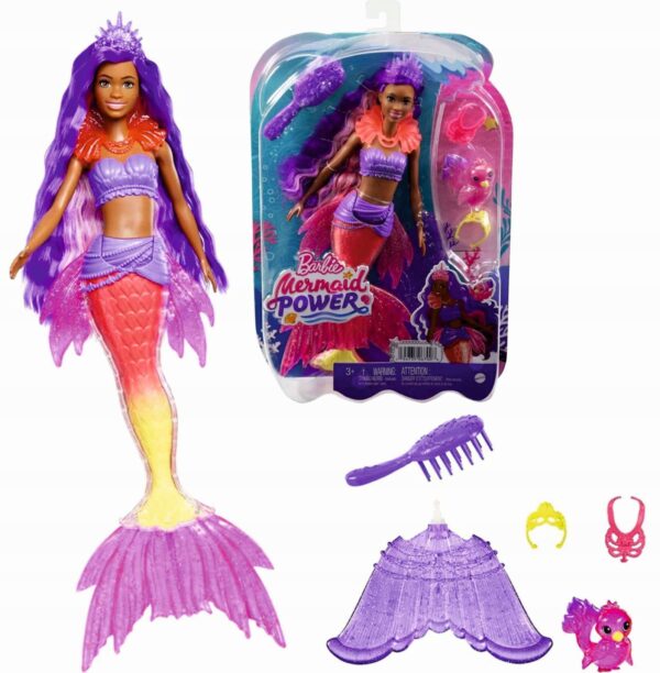 LALKA BARBIE SYRENKA BROOKLYN Lalka FILMOWA " MOC SYREN "
