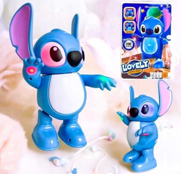 INTERAKTYWNY STICH I LILO CHODZI GRA MUZYKA MELODIA TAŃCZY ŚWIECI 25cm