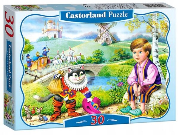 Puzzle 30 elementów. Kot w butach