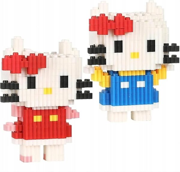 Klocki Konstrukcyjne Mini Hello Kitty Do Złożenia Dekoracyjny Zestaw