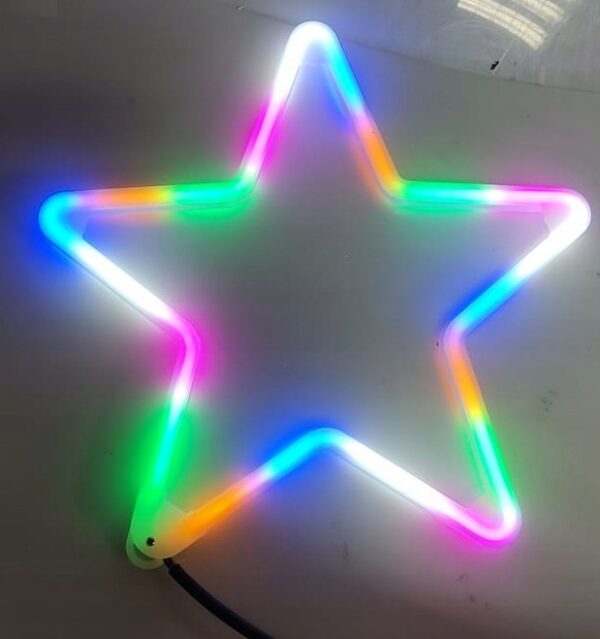 GWIAZDA NEON LED MULTI KOLOROWA 30CM