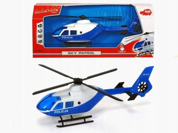 Helikopter na baterie (światło, dźwięk) 18x6 cm