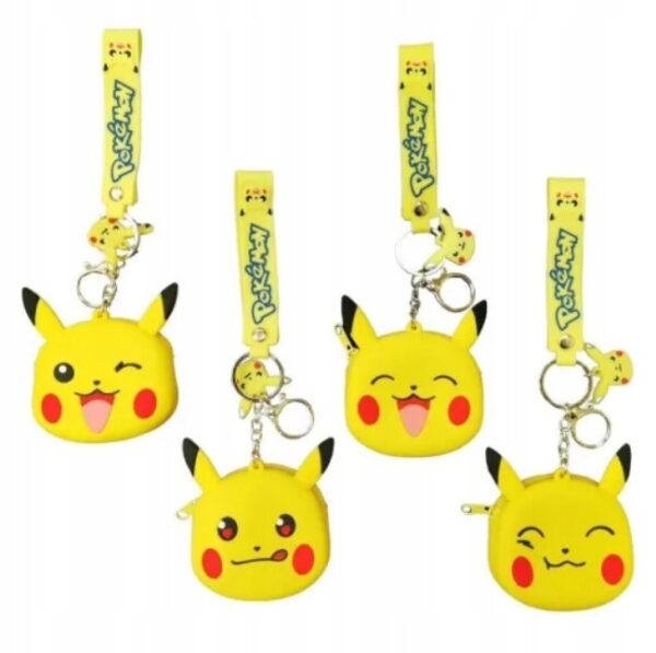 PORTFEL PIKACHU GUMOWY PORTFELIK POKEMON ZAWIESZKA BRELOCZEK