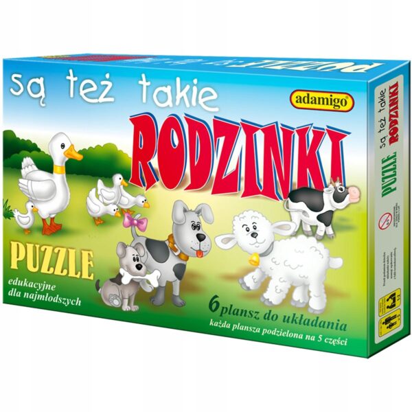 PUZZLE EDUKACYJNE DLA MALUSZKA SĄ TAKIE RODZINKI