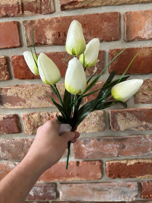 Bukiet TULIPAN 6 łodyg 32 cm LIMONKOWY