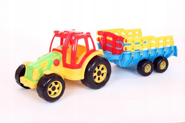 Traktor z przyczepą 74 cm