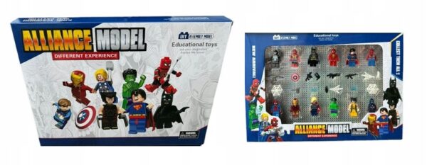 12 FIGUREK Z KLOCKÓW LUDZIKI SUPERBOHATEROWIE IRON MAN WOLVERINE HULK THOR