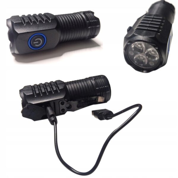 Latarka LED MINI akumulatorowa 3 LED
