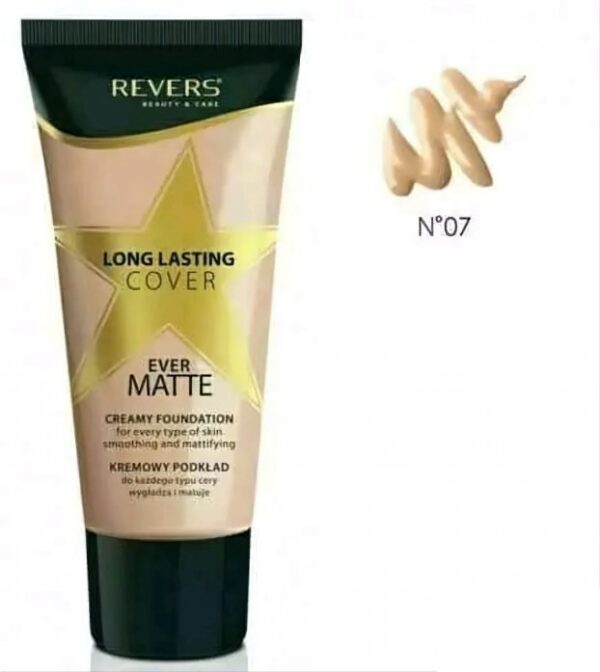 REVERS LONG LASTING COVER Matujący Podkład 07 Ivor
