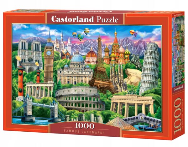 Puzzle Sławne zabytki 1000 elementów