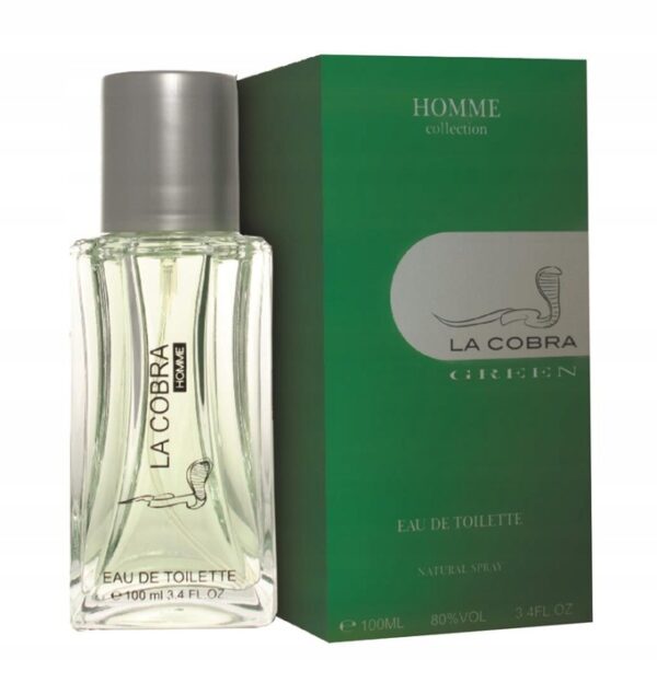 WODA TOALETOWA LA COBRA GREEN 100ml MEN CITY HOMME