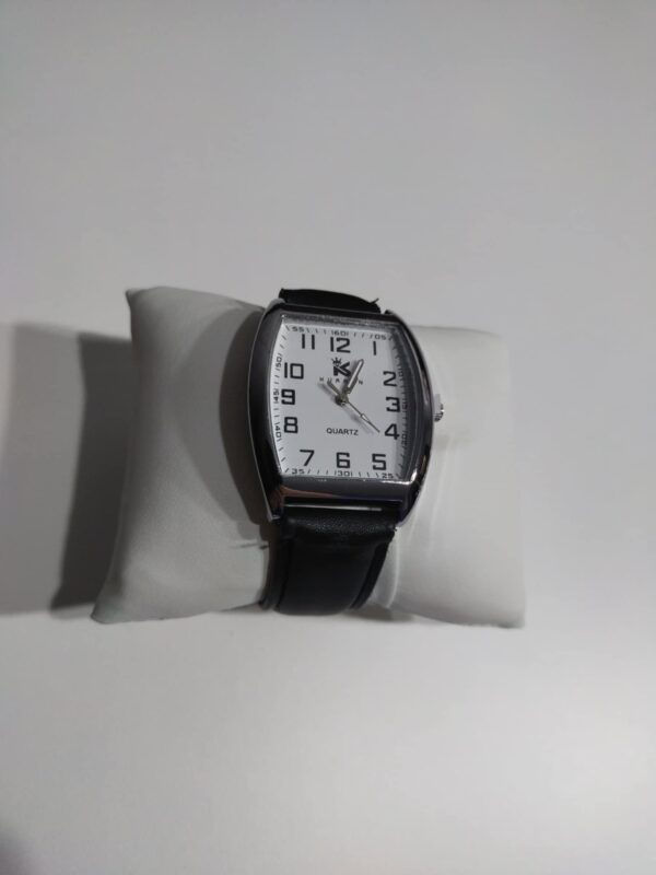 KLASYCZNY ZEGAREK BIAŁA TARCZA MĘSKI PASEK