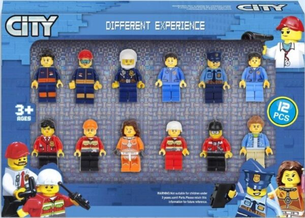 Figurki CITY Zestaw 12 Figurek Klocki Ludziki