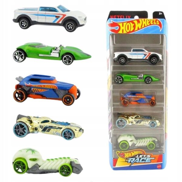 HOT WHEELS Zestaw Samochodzików 5-pak Let's Race HTV42