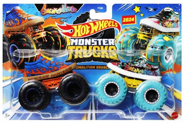 Hot Wheels Monster Trucks Dwupak Demolition SNEAKERHEAD HWN51 - 2 PACK