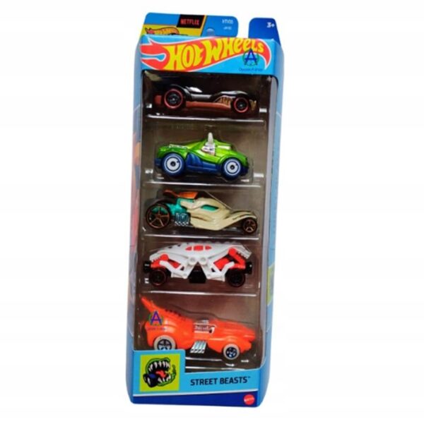 Hot Wheels Zestaw samochodzików 5-pak STREET BEASTS