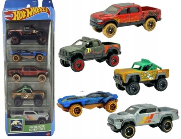 Hot Wheels Zestaw Samochodzików HW REMOTE ADVENTURES 5-pak FORD