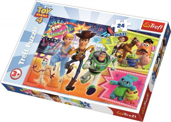 Puzzle Trefl  Maxi 24 W pogoni za przygodą Toy Story