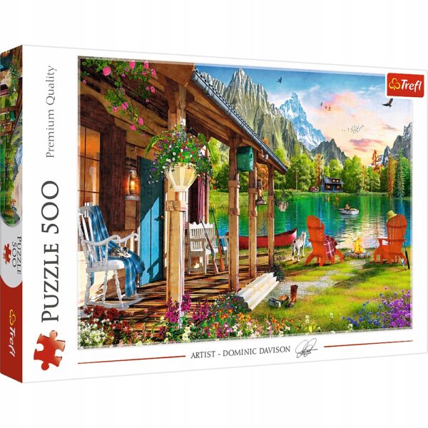 Puzzle Trefl 500 El. Domek W Górach Krajobraz Góry