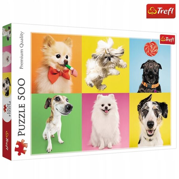 Trefl Puzzle 500 el. Śmieszne psy