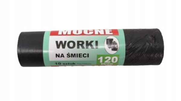 Worki na śmieci MOCNE LDPE 120L