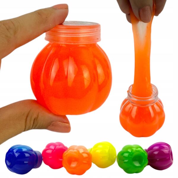 Masa kreatywna SLIME w plastikowym słoiczku DYNIA 7 cm