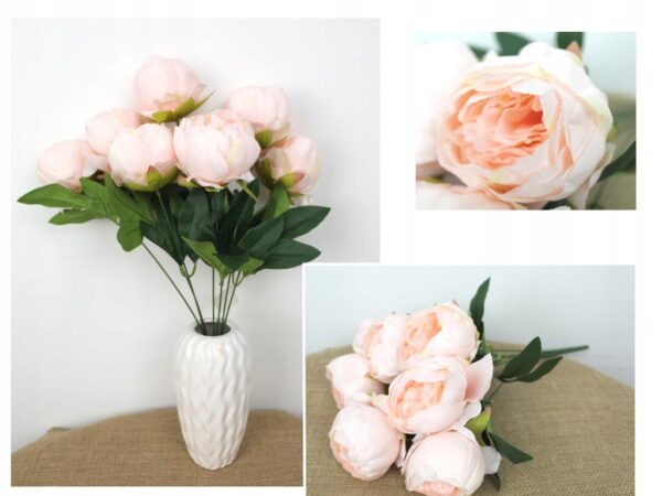 Bukiet PEONIA 47 cm różowy
