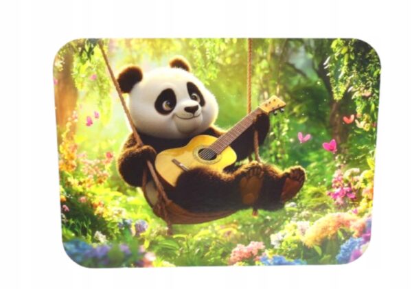 PODKŁADKA NA STÓŁ Mata stołowa 40x30 cm PANDA Z GITARĄ