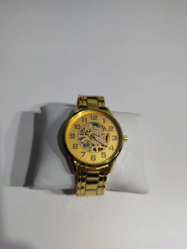 Zegarek męski - ORLANDO - bransoleta złoty