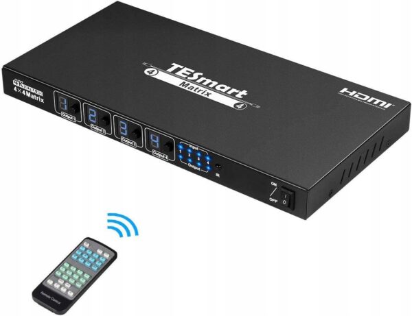 Przełącznik KVM switch Ultra HD 4K HDMI 4x4 HDMI Matrix Switch