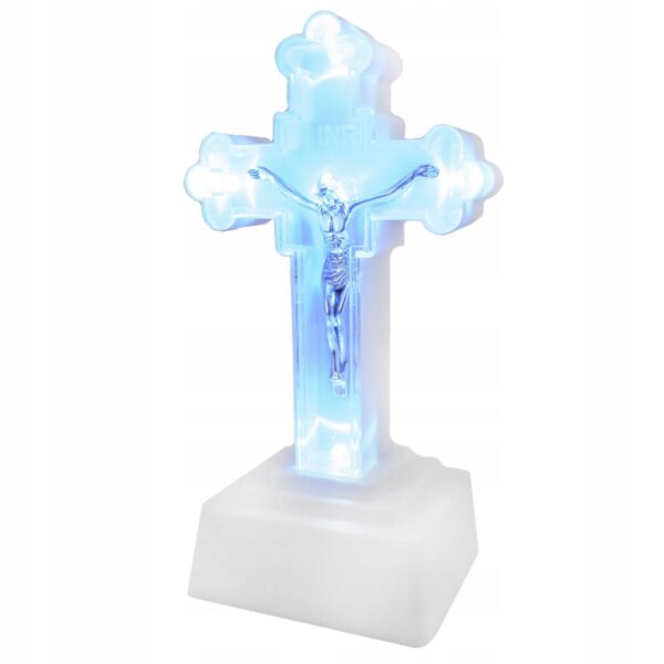 KRZYŻ KRZYŻYK FIGURKA LED ŚWIECĄCY NA BATERIE