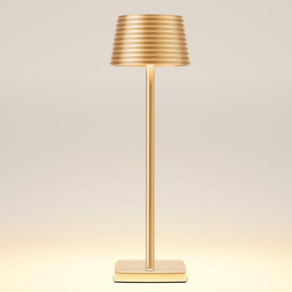 Lampka nocna LED wolnostojąca uniwersalna w kolorze złotym 35 cm