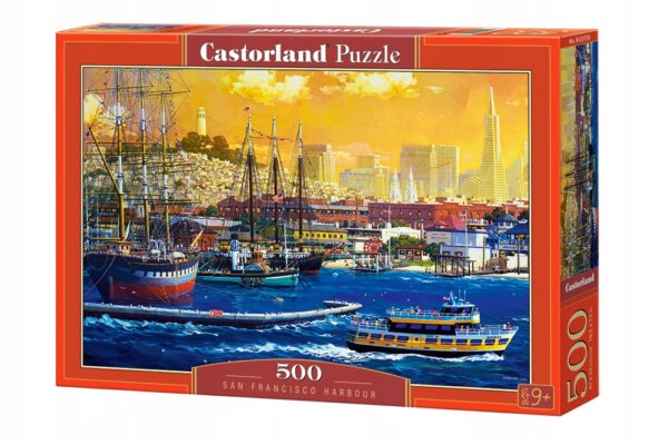 PUZZLE 500 MIASTO SAN FRANCISCO STATKI 9+ CASTOR