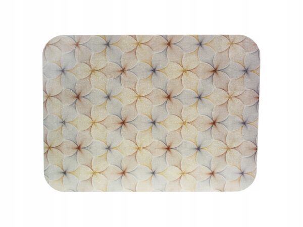 Mata stołowa 40x30 cm WZÓR BŁĘKITNO - ZŁOTYCH KWIATÓW