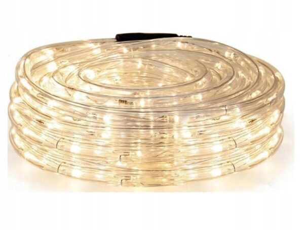 Wąż świetlny led 30 m lampki Ciepło Biały