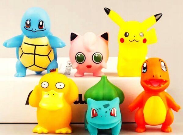 ZESTAW FIGURKI POKEMON PIKACHU BULBASAUR CHARMANDER SQUIRTLE
