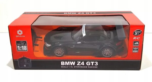 Samochód sportowy Braha BMW Z4 GT3 R/C czarny