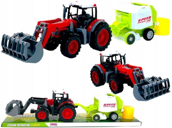 TRAKTOR Ciągnik Z MASZYNĄ ROLNICZĄ