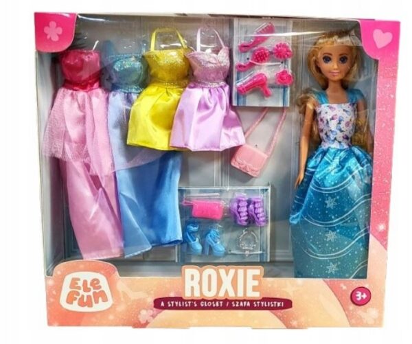 ELEFUN Lalka ROXIE SZAFA STYLISTKI + akcesoria 776