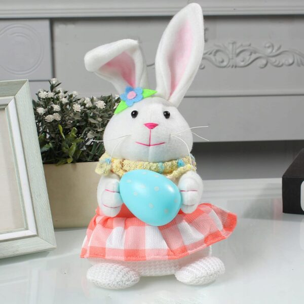 Figurka, lampka LED świecąca PANI ZAJĄC 20 cm
