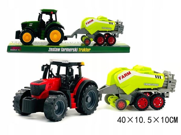 TRAKTOR Ciągnik Z MASZYNĄ ROLNICZĄ PRASA