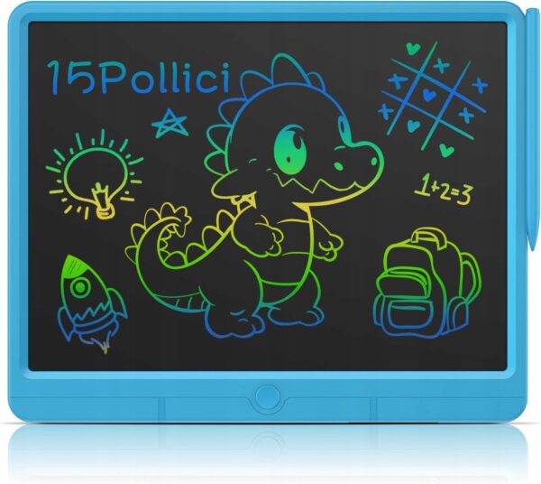 Znikopis Tablica Tablet LCD Elektroniczny dla dzieci do rysowania niebieski