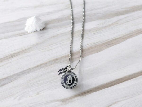 BLUEBERRY Naszyjnik STAL CHIRURGICZNA Znak zodiaku Wodnik